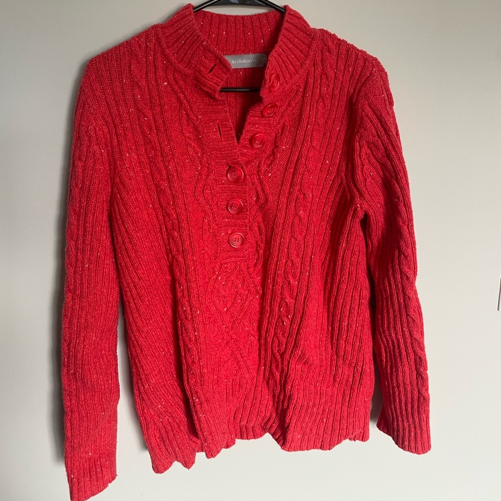 Liz Claiborne cable knit sweater
